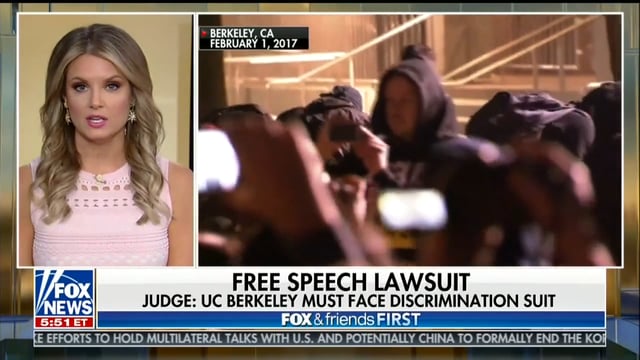 Telecast of UC Berkeley Free Speech Lawsuit - Dhillon Law Group