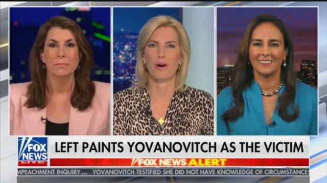 the Left Painting Marie Yovanovitch as the Victim