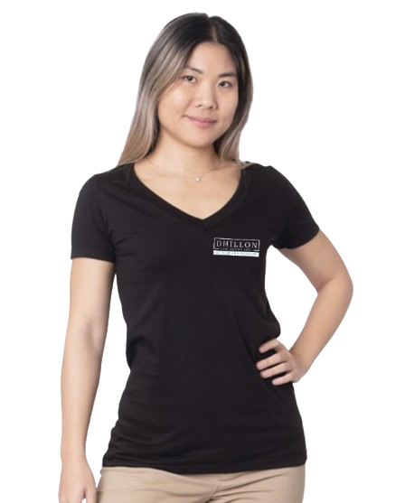 Bayside - Women's USA-Made Fine Jersey V-Neck T-Shirt - 5875