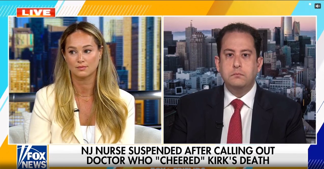 NJ nurse claims retaliation after she was suspended for reporting doctor celebrating Kirk's death